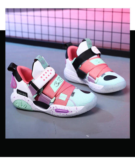 2024 New Children's Basketball Shoes For Boys Girls Non-slip Kids Sport Shoes Lightweight Outdoor Sneakers Trainers Footwear