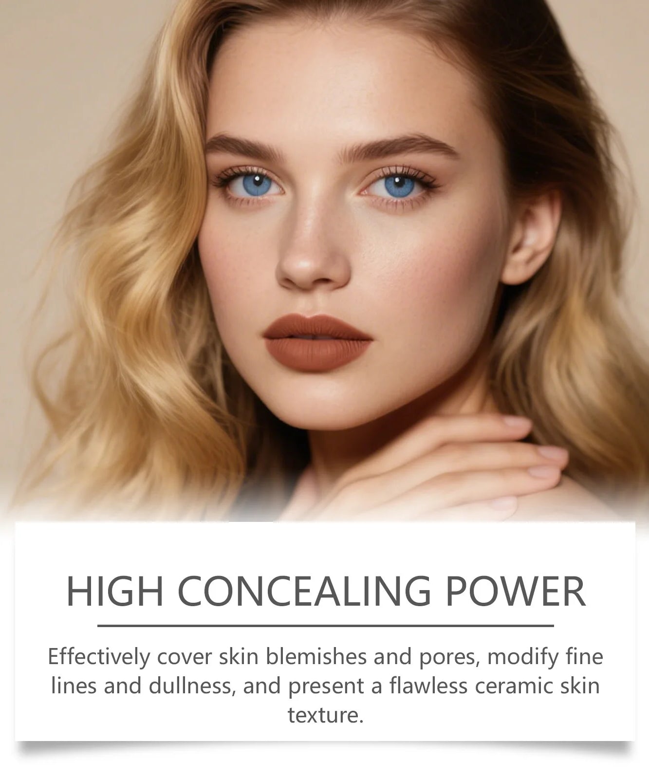 2-in-1 Color-Changing Foundation Liquid Stick Lasting Concealer Lightweight Moisturizing Brightening Matte Natural Base Makeup