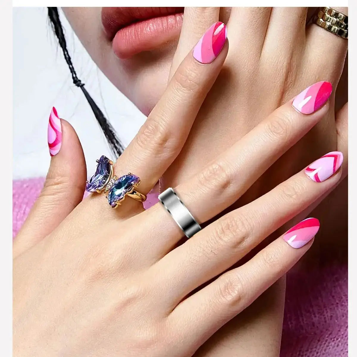 2025 Couple smart health ring,Sleep,Heart Rate,Oxygen Tracker,IP68 Waterproof,R6Pro smart ring for women and men rings for Gifts