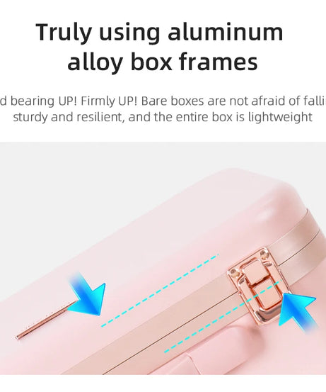 Lighted Makeup Case with Mirror - Portable Travel Makeup Organizer with LED Mirror, 3 Light Settings, Rechargeable Makeup Bag w