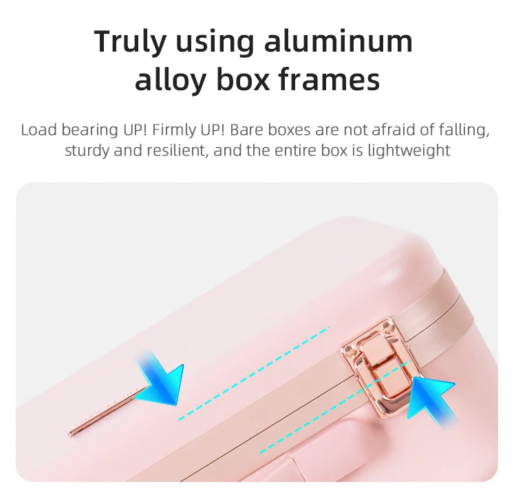 Lighted Makeup Case with Mirror - Portable Travel Makeup Organizer with LED Mirror, 3 Light Settings, Rechargeable Makeup Bag w