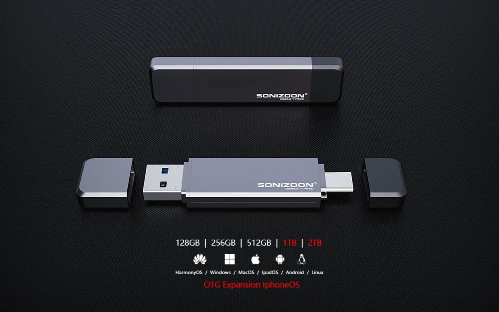 High cost performance Flash Drive USB3.2 Pen Drive 2tb/1tb/512gb Portable Solid State TPYEC-3.2 Your logo  free shipping kuromi