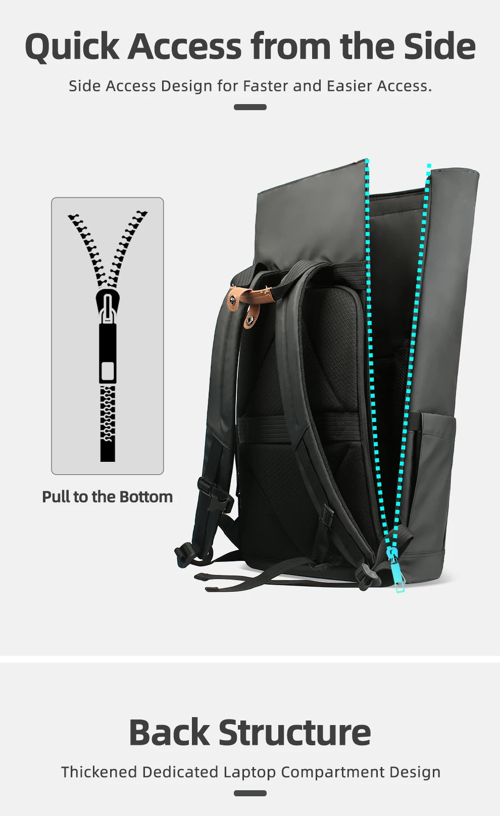 Heroic Knight Travel Men Backpack Multifunction Expandable Laptop Bag USB Port Outdoor Waterproof Hiking Pack For Male Anti-thef