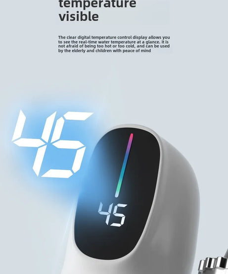 3000W Instant Hot Water Heater Faucet Electric Tankless for Kitchen Fast Heating Tap with Temperature Display