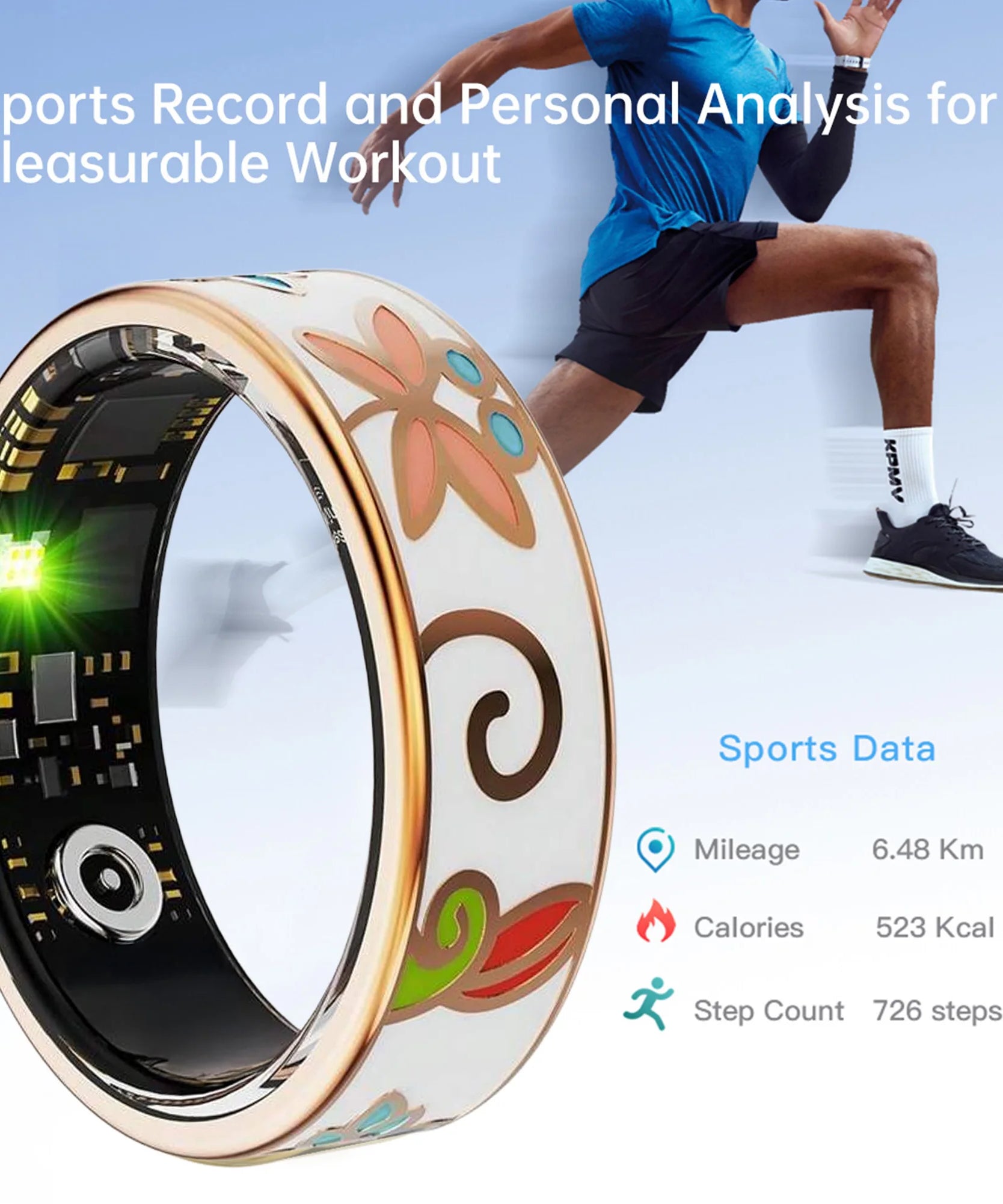 NEW Healthy Smart Ring 5 ATM Waterproof Wireless Call Heart Rate/Sleep/Blood Oxygen Monitoring For Xiaomi Android/IOS Men Women