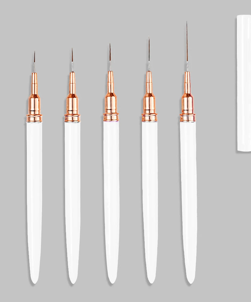 4/6/10Pcs Set Nail Art Stamp Pen DIY Floral Butterfly Nail Graffiti Nail Dotting Tools Polishing Painting Drawing Manicure Tools