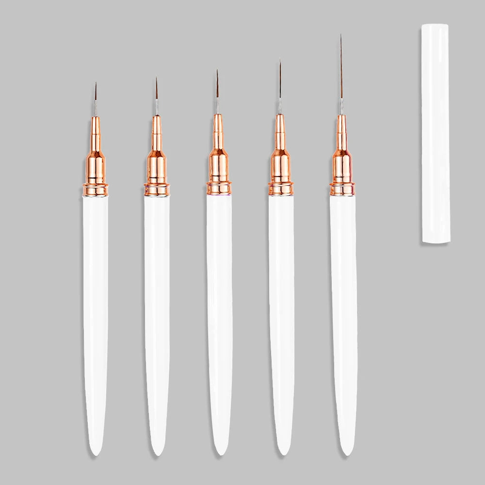 4/6/10Pcs Set Nail Art Stamp Pen DIY Floral Butterfly Nail Graffiti Nail Dotting Tools Polishing Painting Drawing Manicure Tools