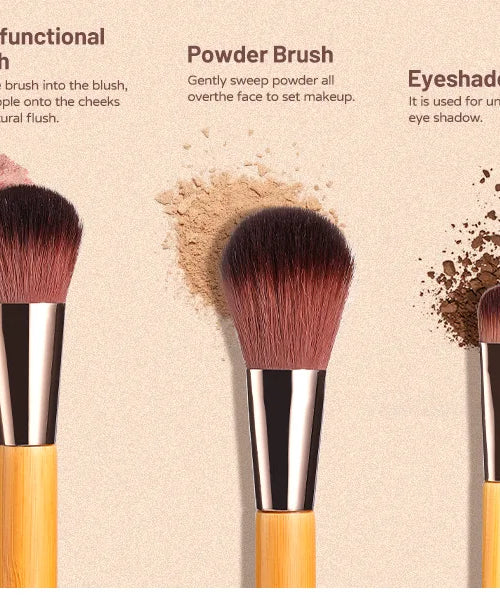 Travel Makeup Brush Set Small Portable With LED mirror and 14 pcs Makeup Brushes For Women Beauty Makeup Kit And Storage Box