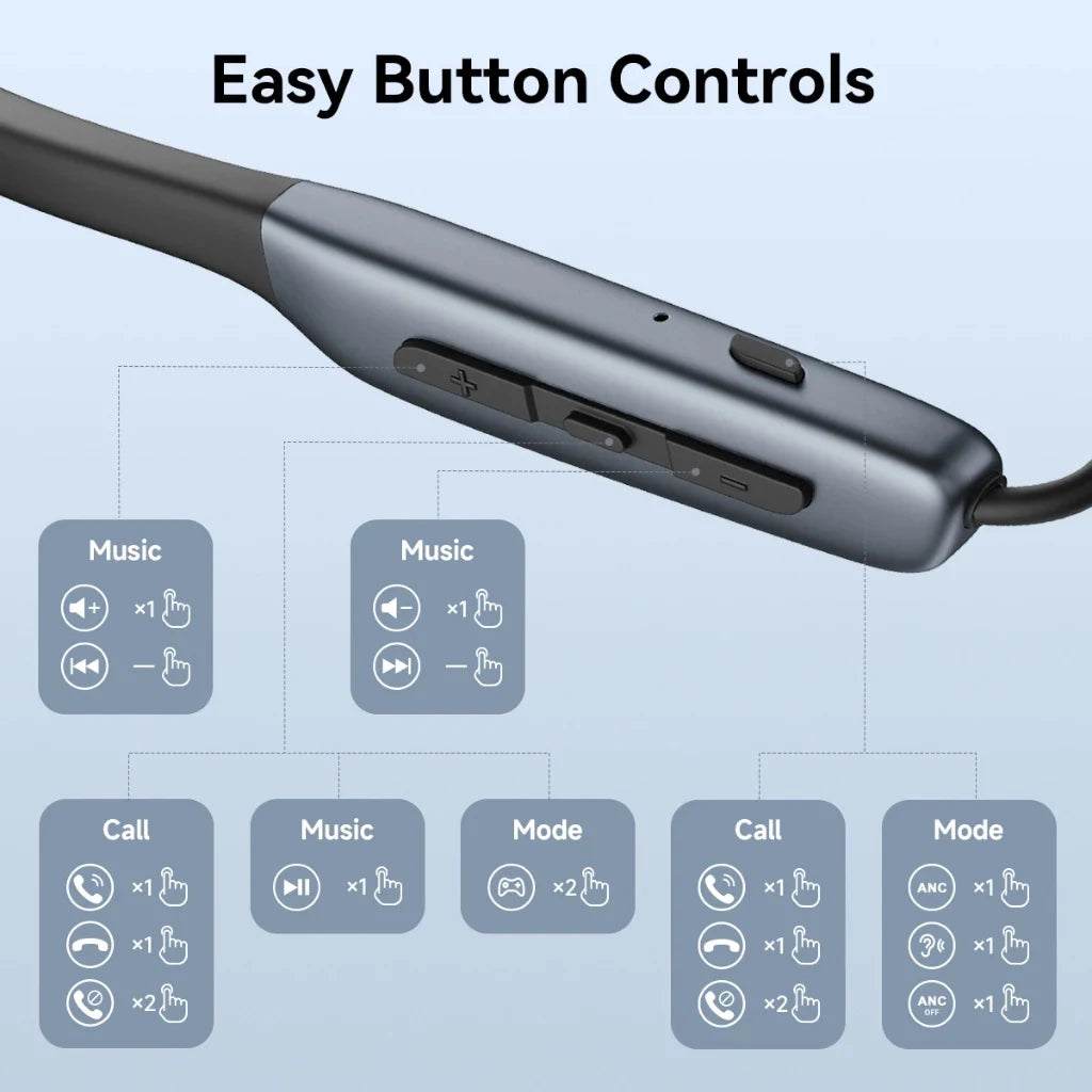 Edifier W280NB Pro Wireless Noise Cancelling Neckband Headphones Bluetooth V5.4 Hi-Res LDAC Sport Earphones IP55 Waterproof