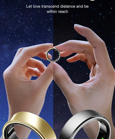 Uhoofit R10 Smart Ring with Charging Case Men Women Health Heart Rate Sleep Monitor IP68 & 5ATM Waterproof Multi-sport Mode