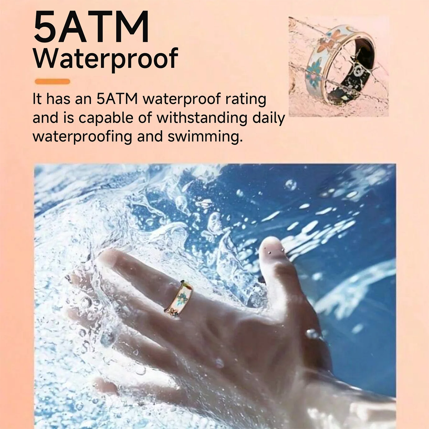 NEW Healthy Smart Ring 5 ATM Waterproof Wireless Call Heart Rate/Sleep/Blood Oxygen Monitoring For Xiaomi Android/IOS Men Women