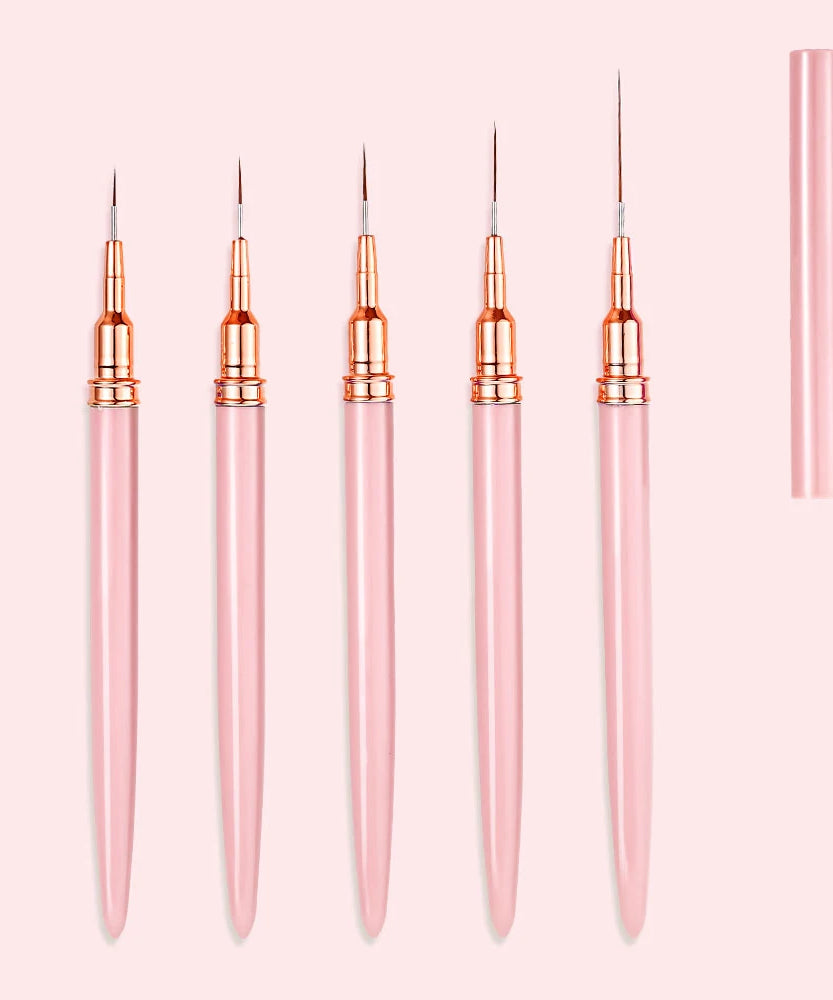 4/6/10Pcs Set Nail Art Stamp Pen DIY Floral Butterfly Nail Graffiti Nail Dotting Tools Polishing Painting Drawing Manicure Tools