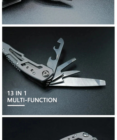 Outdoor Folding Multipurpose Tools Camping Portable Stainless Steel EDC Emergency Survival Knife Clamp Hiking Equipment