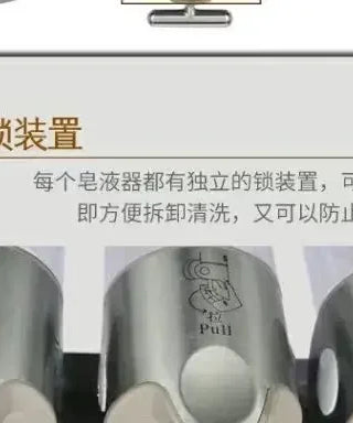 Soap Dispenser Wall-Mounted Large-Capacity Shower Gel Box Bathroom Hand Washer Transparent