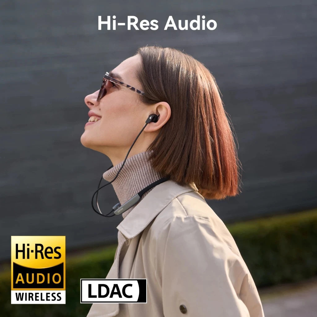 Edifier W280NB Pro Wireless Noise Cancelling Neckband Headphones Bluetooth V5.4 Hi-Res LDAC Sport Earphones IP55 Waterproof