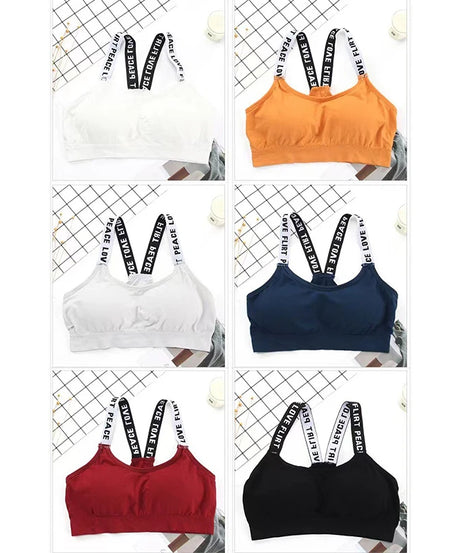 Women Sexy Sports Bra Tops For Gym Top Fitness Yoga Female Pad Sportswear Vest Tank Tops Sport Push Up Sports Bras Underwear