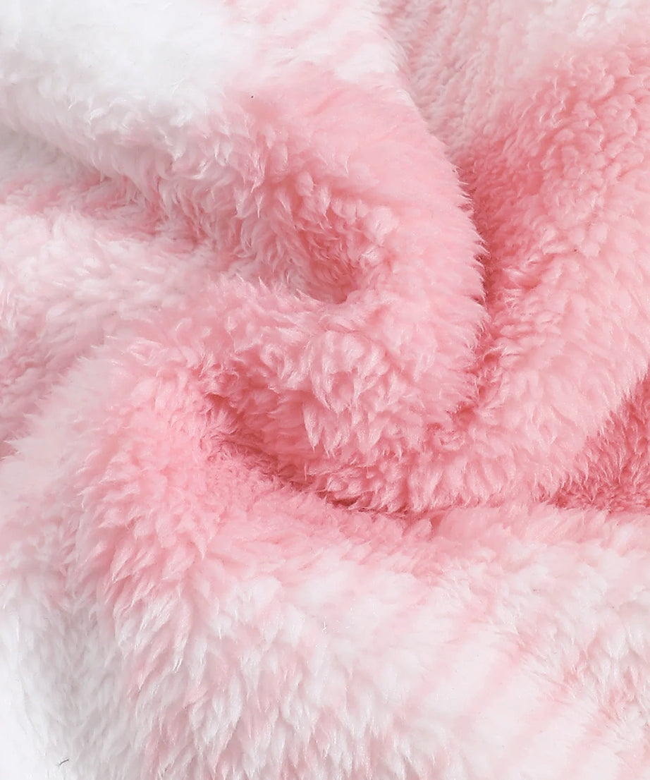 Baby Boys and Girls Plaid Romper Hooded Long Sleeved Plush Jumpsuit Winter Warm Bodysuit Clothes for 3-24 Months Toddler Boy