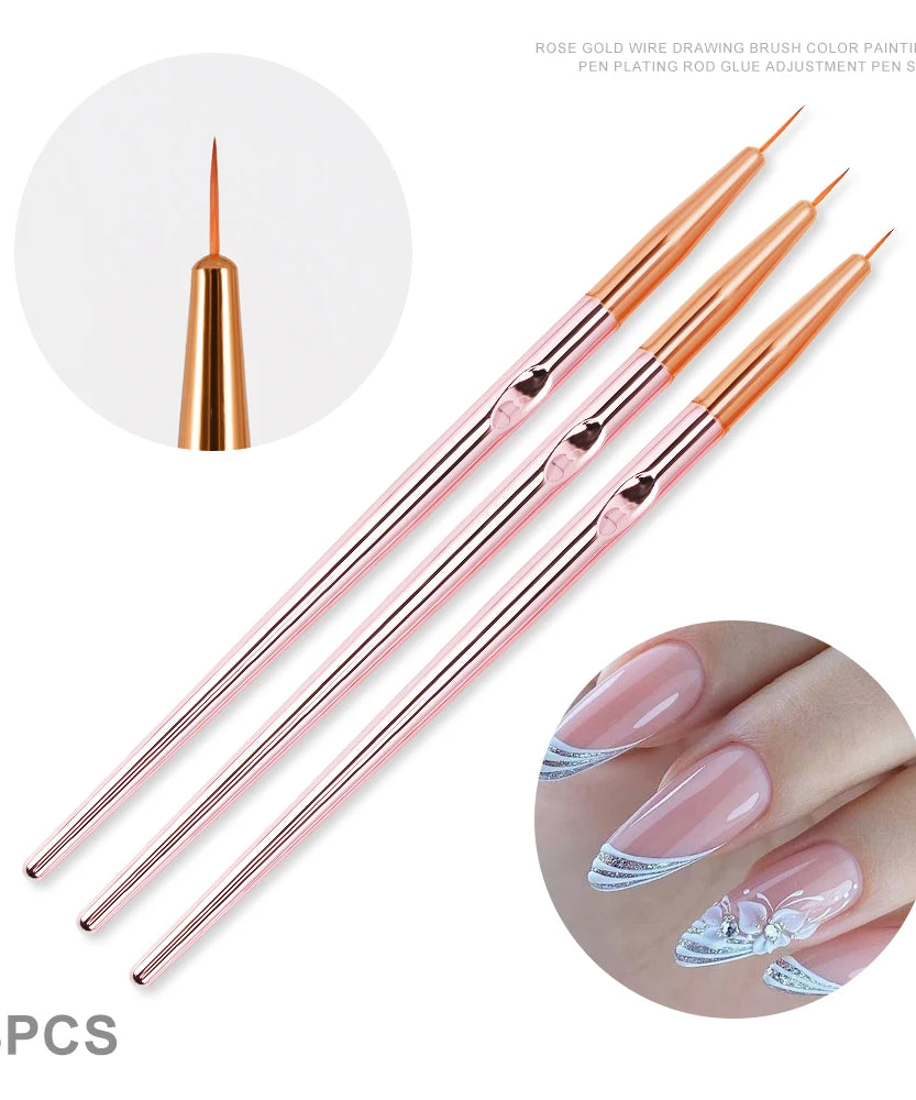 4/6/10Pcs Set Nail Art Stamp Pen DIY Floral Butterfly Nail Graffiti Nail Dotting Tools Polishing Painting Drawing Manicure Tools