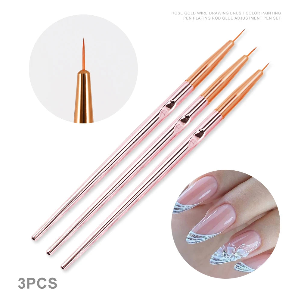 4/6/10Pcs Set Nail Art Stamp Pen DIY Floral Butterfly Nail Graffiti Nail Dotting Tools Polishing Painting Drawing Manicure Tools