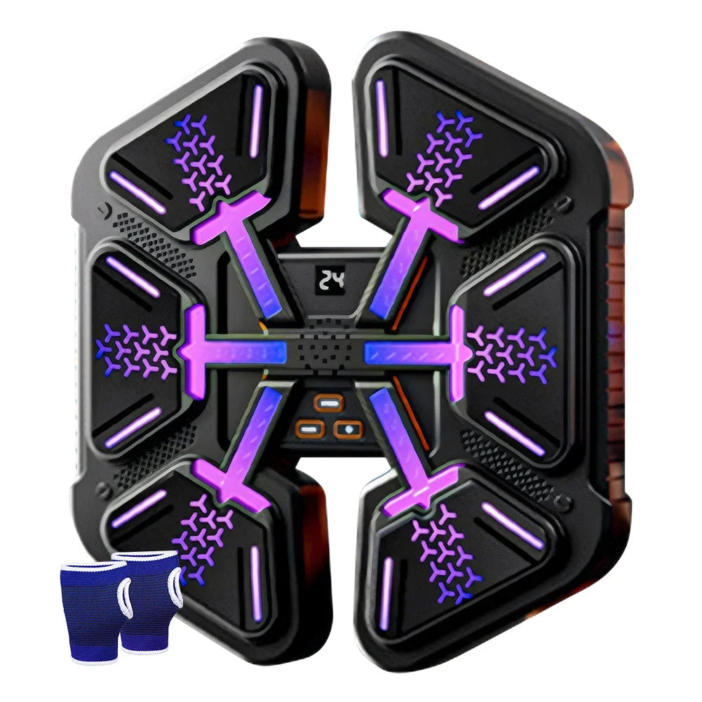 Smart Bluetooth Music Boxing Machine Boxing Wall Target Adjustable Speed Dynamic Light Boxing Machine Wall-Mounted for Adults