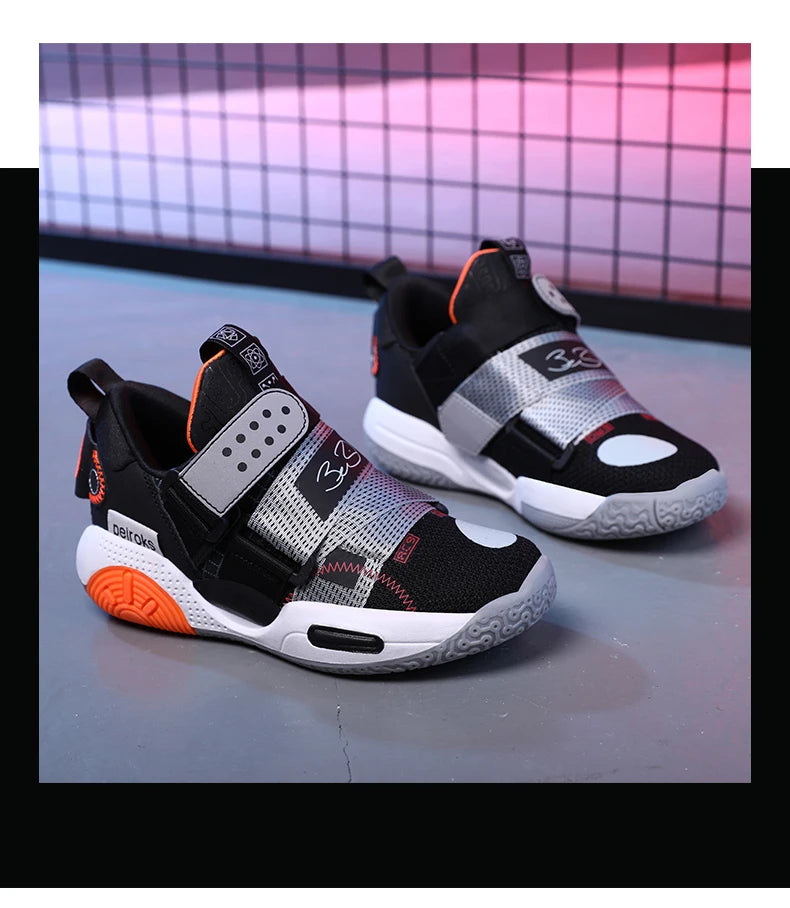 2024 New Children's Basketball Shoes For Boys Girls Non-slip Kids Sport Shoes Lightweight Outdoor Sneakers Trainers Footwear