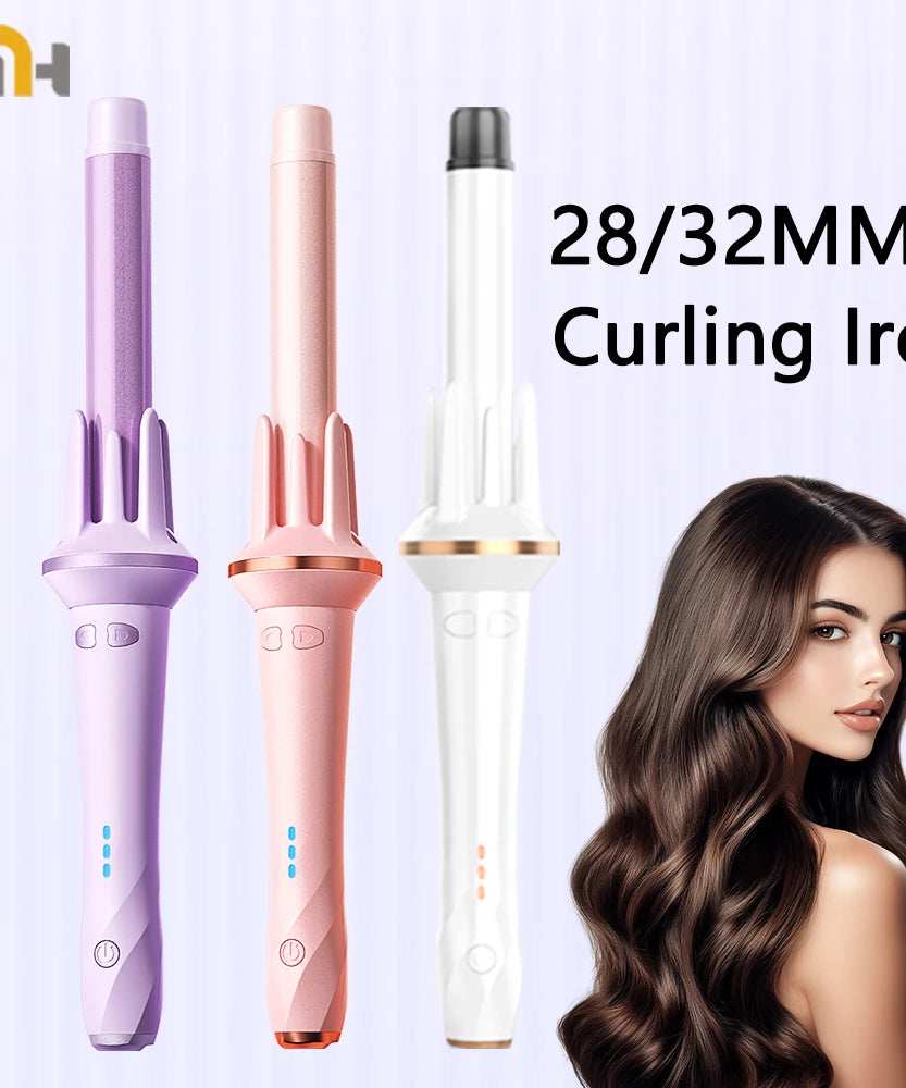 Automatic Hair Curler 28mm/32mm Large Wave Curling Iron Anion Fast Heating Professional Styling Curlers Curling Wand Hair Waver