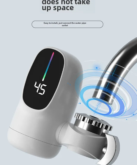 3000W Instant Hot Water Heater Faucet Electric Tankless for Kitchen Fast Heating Tap with Temperature Display