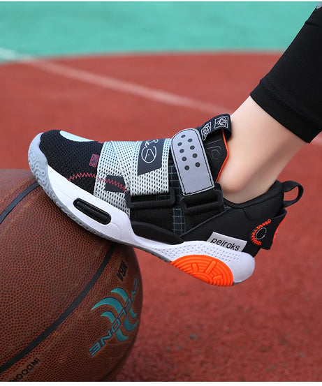 2024 New Children's Basketball Shoes For Boys Girls Non-slip Kids Sport Shoes Lightweight Outdoor Sneakers Trainers Footwear