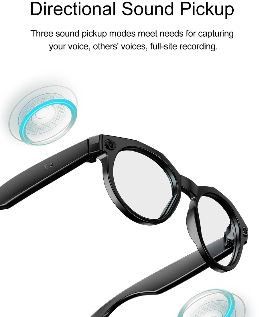 2026 New 4K HD AI Smart Glasses Men 800W Pixel Camera Bluetooth Call 4GB WIFI Transmission Voice Assistant Smart Glasses Women