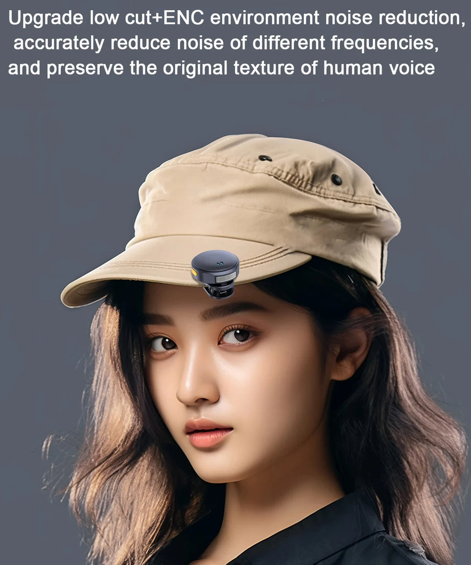 Lavalier Microphone 2.4GHz Wireless Microphone Magnetic Suction Microphone With Charging Case For Video Recording Plug and Play