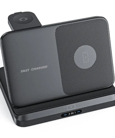 3 in 1 Wireless Charger Stand For Samsung Z Fold Zflip5 S24 S23 Ultra Galaxy Watch 6 5 Buds2 Foldable Fast Charging Dock Station