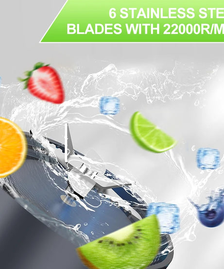 Electric Portable Juicer Fresh Fruit Mixer 700ML Multifunctional USB Rechargeable Shakes Smoothie Blender Outdoor Mixing Cup