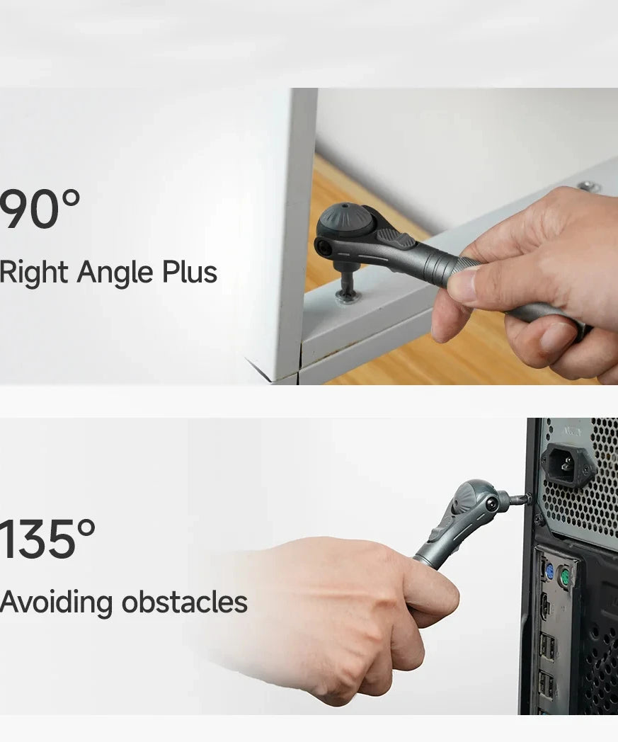 Atuman Magnetic Ratchet Screwdriver Set 40 in 1 Portable Precision Repair Tool Kit for Furniture Computer Bicycle