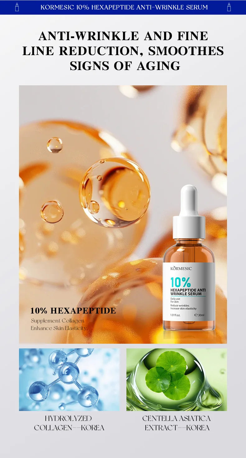 AHA Rejuvenation Niacinamide Brightening Face Serum Hexapeptide Ceramide Panthenol  Essence Anti Wrinkle Nourishing Skin Care