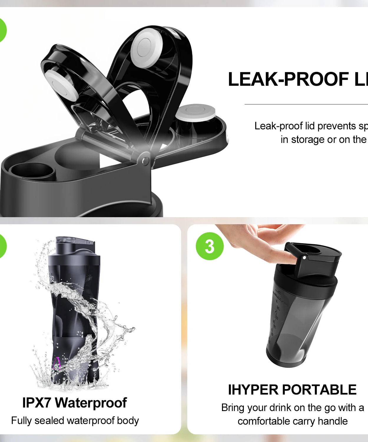 Electric Portable Juicer Fresh Fruit Mixer 700ML Multifunctional USB Rechargeable Shakes Smoothie Blender Outdoor Mixing Cup