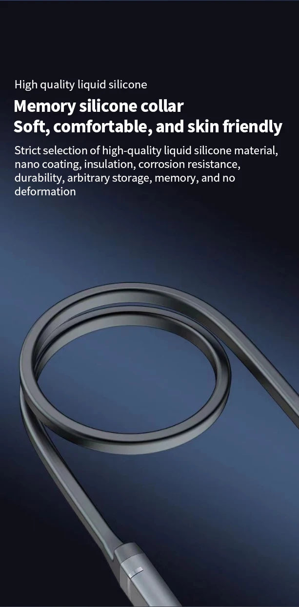 MZYMI BS09 Neckband Earbuds Wireless Bluetooth5.3 Noise Reduction Headphones HiFi Stereo Earphones Waterproof Headset With Mic