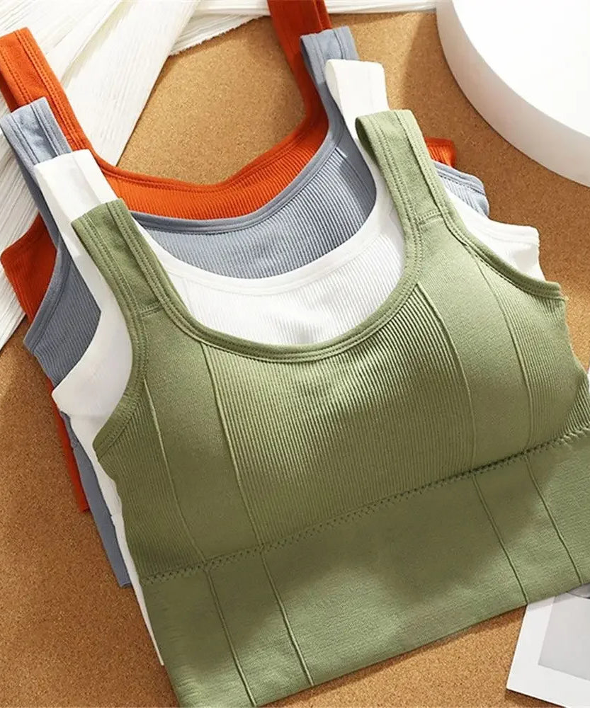 Breathable Sports Bra Anti-Sweat Fitness Top Women Seamless Yoga Bra Shockproof Crop Top Push Up Sport Bra Gym Workout Top