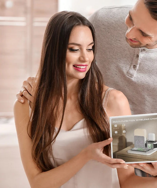 7-in-1 MagSafe Alarm Clock Charger-Wireless Station for iPhone 12-16/Samsung/Xiaomi/Huawei/Apple Watch/AirPods with Night Light