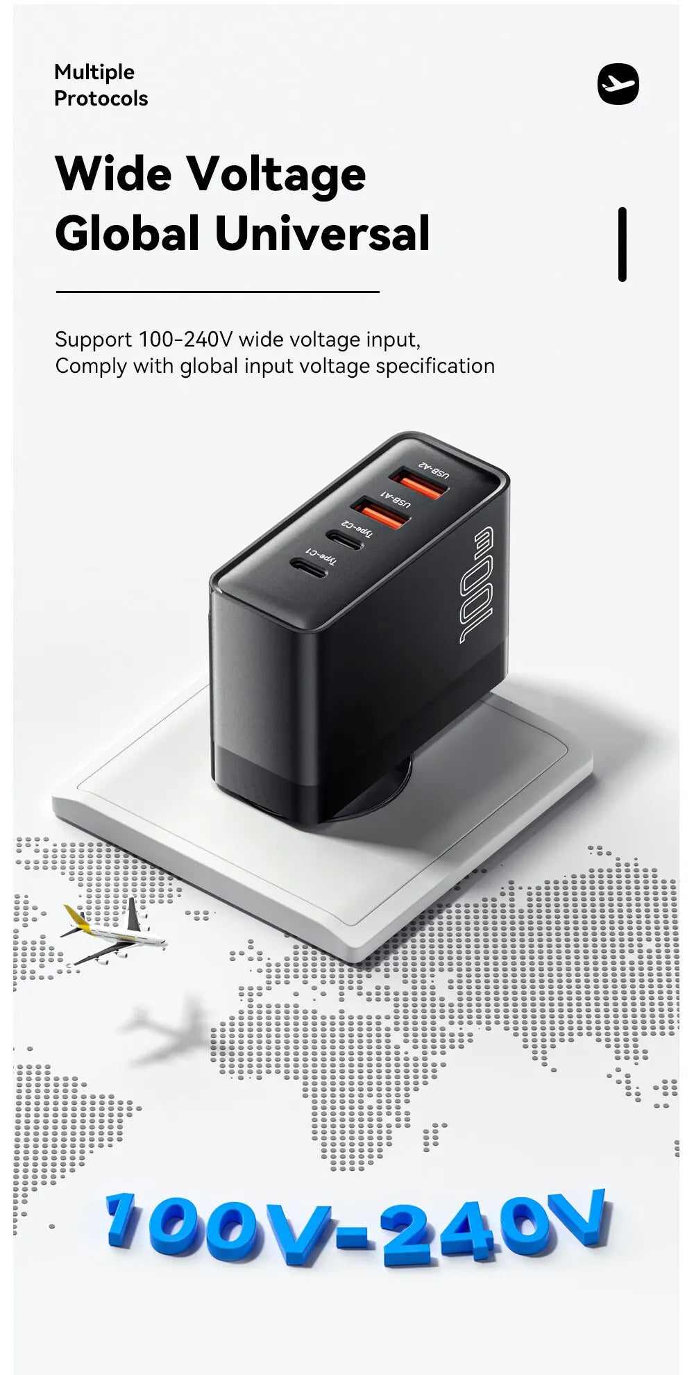 Essager 100W GaN USB Type C Caricabatterie PD QC Quick Charge 4.0 3.0 Type C Ricarica Rapida Per iPhone 14 13 12 Xiaomi Macbook