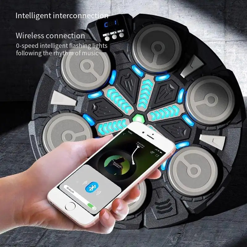 Rhythm Box Music Boxing Target Interactive Exercise Equipment with Light Response for Stress Relief And Coordination Training fo