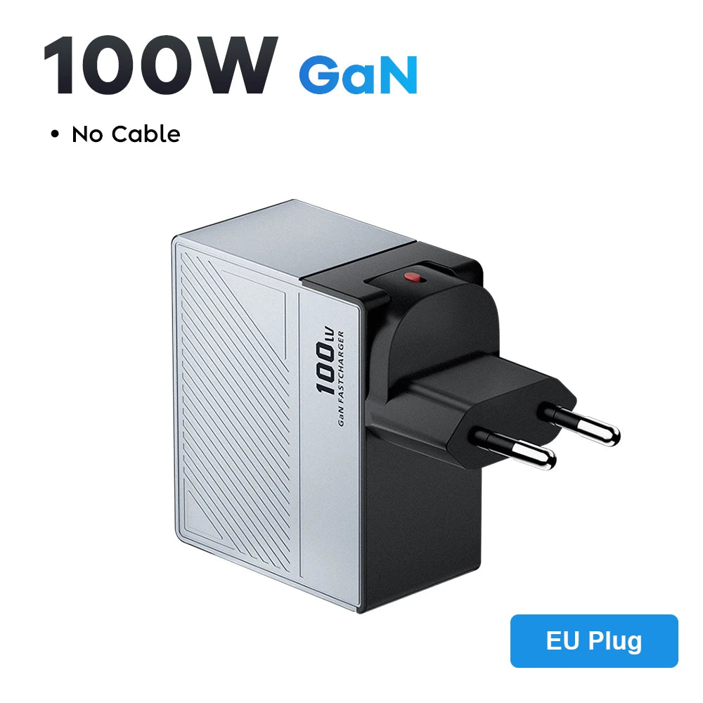 100W GaN Charger PD QC USB Fast Charger Type C Quick Charging USB C Phone Charger for iPhone 15 14 13 Pro Max Macbook Samsung