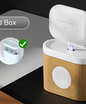 7-in-1 MagSafe Alarm Clock Charger-Wireless Station for iPhone 12-16/Samsung/Xiaomi/Huawei/Apple Watch/AirPods with Night Light