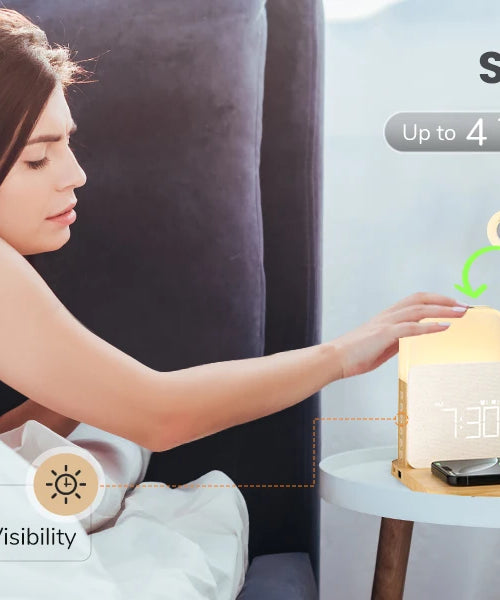 7-in-1 MagSafe Alarm Clock Charger-Wireless Station for iPhone 12-16/Samsung/Xiaomi/Huawei/Apple Watch/AirPods with Night Light