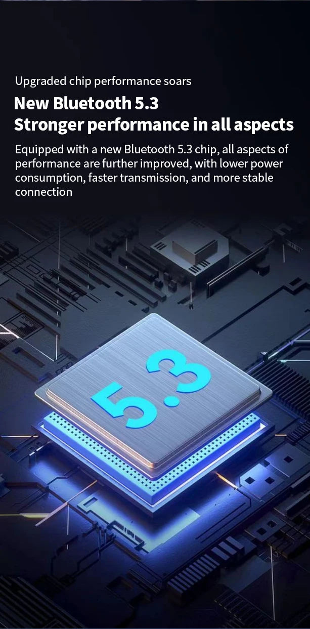 MZYMI BS09 Neckband Earbuds Wireless Bluetooth5.3 Noise Reduction Headphones HiFi Stereo Earphones Waterproof Headset With Mic