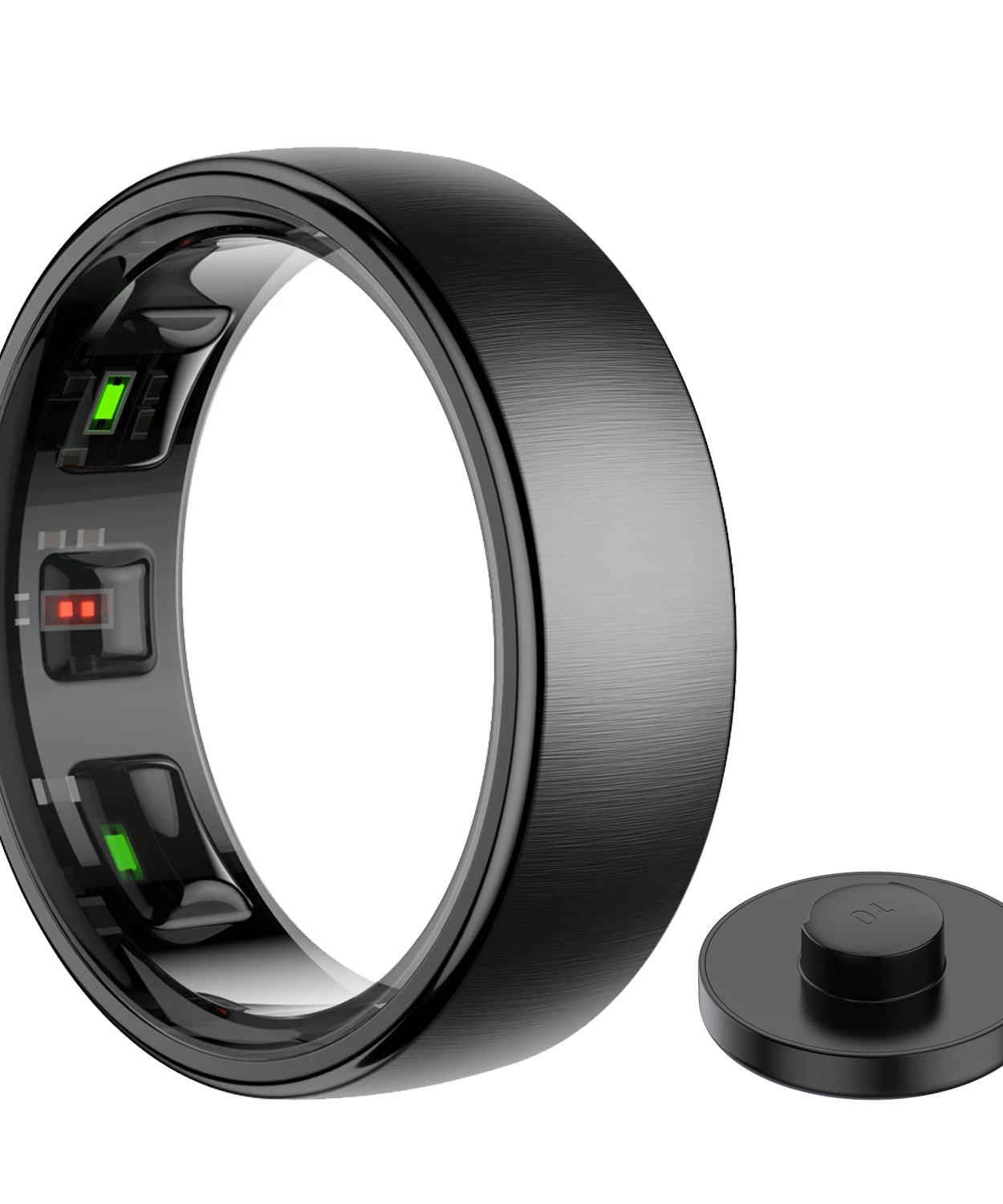 Uhoofit R10 Smart Ring with Charging Case Men Women Health Heart Rate Sleep Monitor IP68 & 5ATM Waterproof Multi-sport Mode