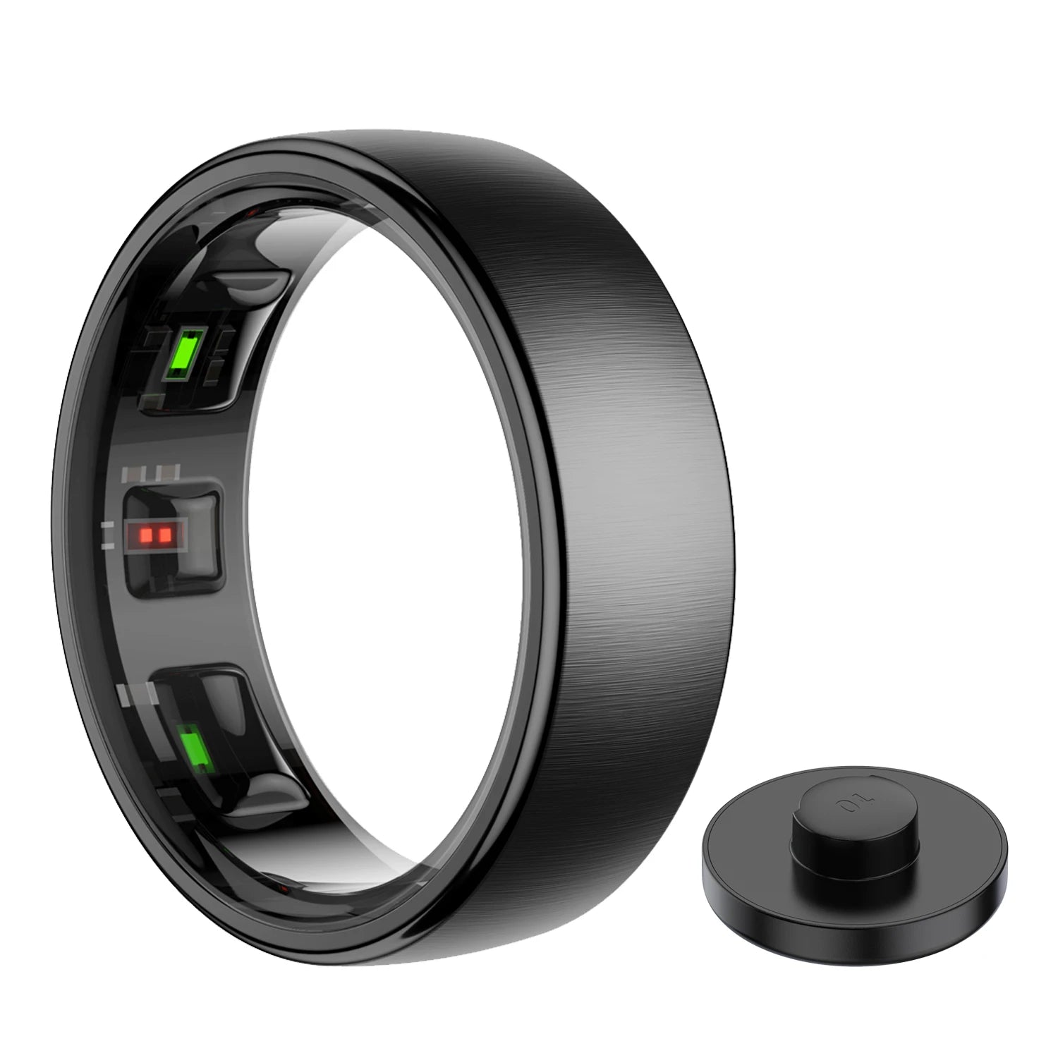 Uhoofit R10 Smart Ring with Charging Case Men Women Health Heart Rate Sleep Monitor IP68 & 5ATM Waterproof Multi-sport Mode