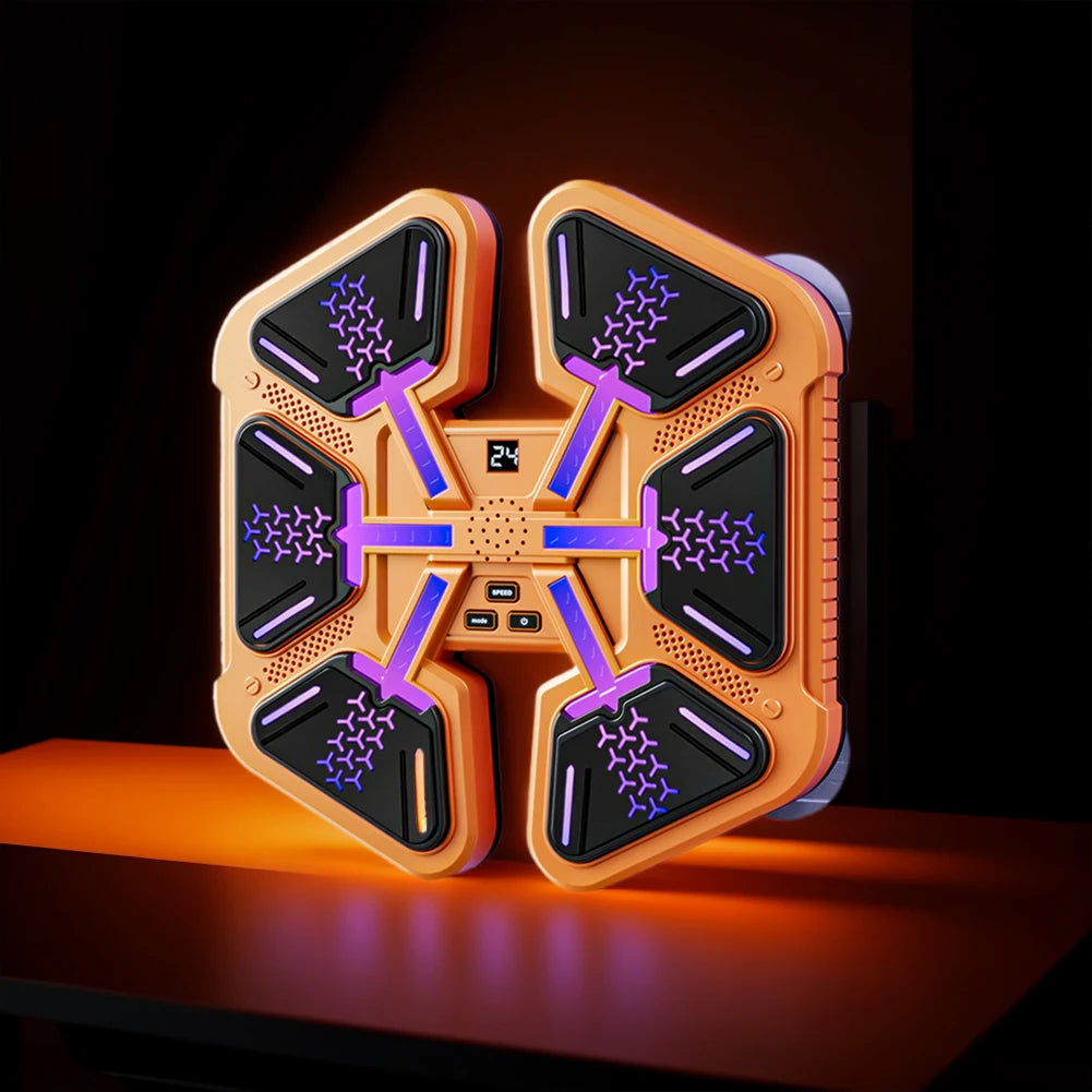 Smart Bluetooth Music Boxing Machine Boxing Wall Target Adjustable Speed Dynamic Light Boxing Machine Wall-Mounted for Adults