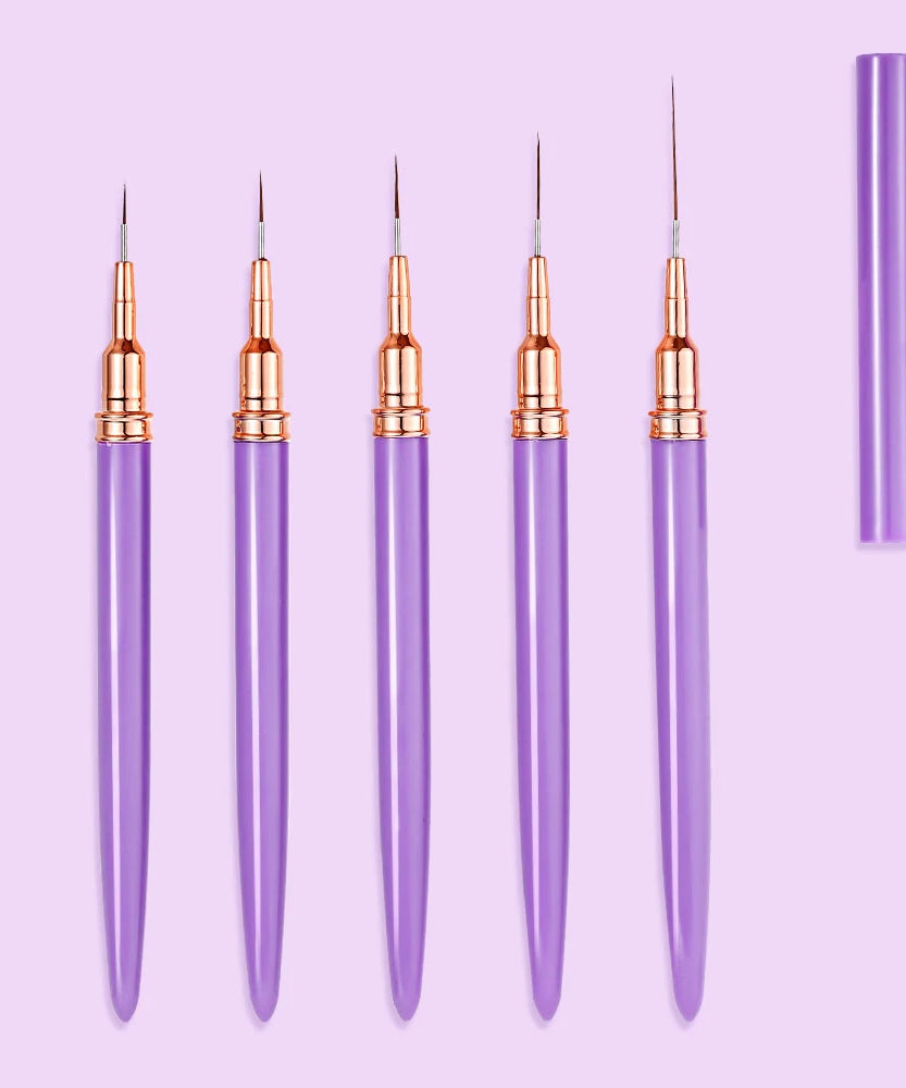 4/6/10Pcs Set Nail Art Stamp Pen DIY Floral Butterfly Nail Graffiti Nail Dotting Tools Polishing Painting Drawing Manicure Tools