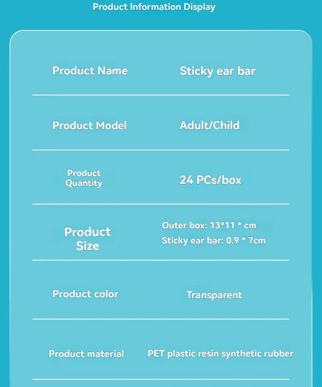 24Pcs/Box Silicone EarWax Remover Sticky Ear Picks Disposable Adhesive Earpick S/L Reusable Ear Cleaner for Kids & Adults