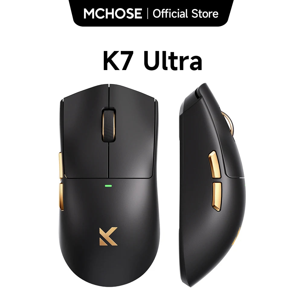 MCHOSE K7 Ultra Wireless Gaming Mouse PAW3950 Dual 8K Polling Rate Lightweight Magnetic Wireless Charging Dock Esports Office